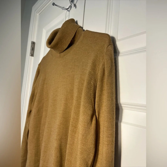 Chiara Marconi Made in Italy Tan Merino Wool Top Women’s Sweatshirt Sz XL - Picture 5 of 9
